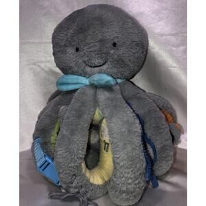 Octopus Octivity Pal Plush Learning #s Fine Motor Skill Activity Gray